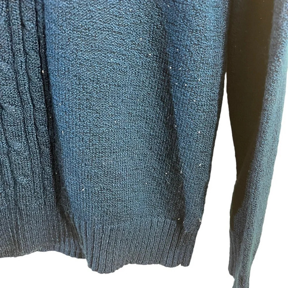 Laura Scott Blue Sweater Size Medium Long Sleeves Pullover Round Neckline Knit - Picture 4 of 6